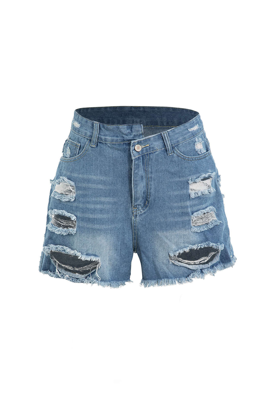 Ripped Denim Short